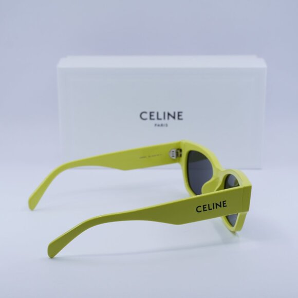 Final Price! Celine CL40197U 93A Lime/Smoke Sunglasses - Picture 9 of 9
